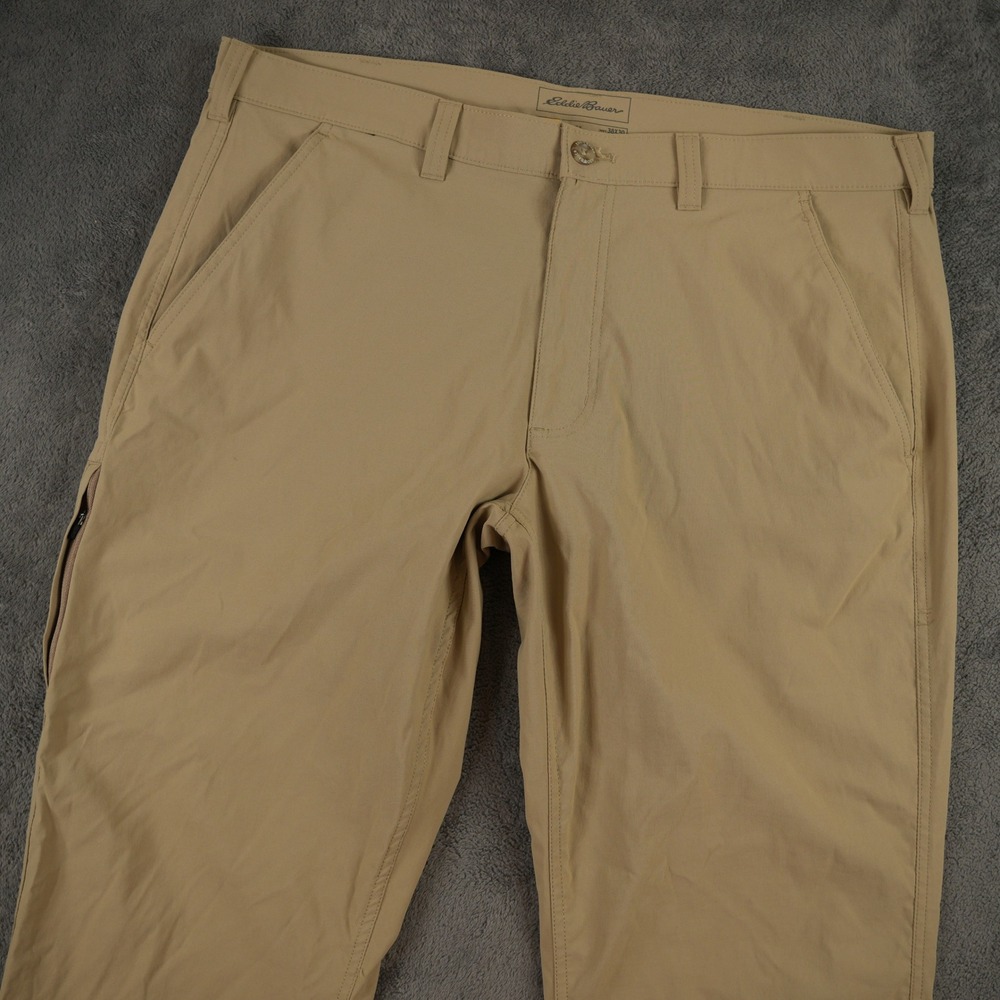 Eddie Bauer Travex‎ Pants Mens 40x30 Khaki Tan Horizon Guide Chino Stretch